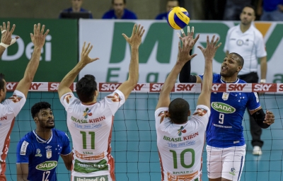 Contagem (MG)  - 09.04.2017 - Superliga masculina - Sada Cruzeiro x Vôlei Brasil Kirin