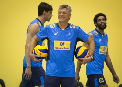 Saquarema (RJ) - 18.05.2017 - Treino da seleção brasileira masculina de vôlei