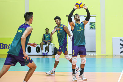 Saquarema (RJ) - 04.08.2023 - Treino da seleção masculina - tarde