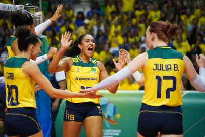 Recife (PE) 23.8.2023 - Campeonato Sul-Americano feminino - Brasil x Colômbia