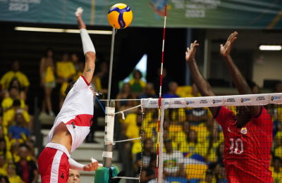 Recife (PE) 27.8.2023 - Campeonato Sul-Americano masculino - Colômbia x Peru