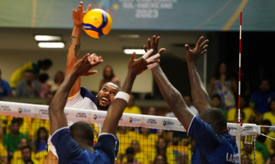 Recife (PE) 28.8.2023 - Campeonato Sul-Americano masculino - Brasil x Colômbia