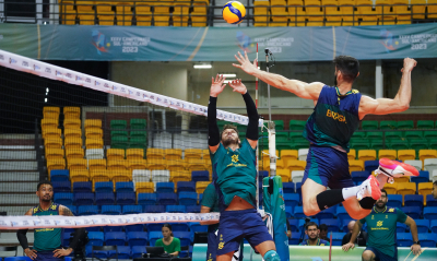 Recife (PE) 29.8.2023 - Campeonato Sul-Americano masculino - Treino da seleção masculina