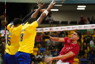 Recife (PE) 29.8.2023 - Campeonato Sul-Americano masculino - Chile x Colômbia