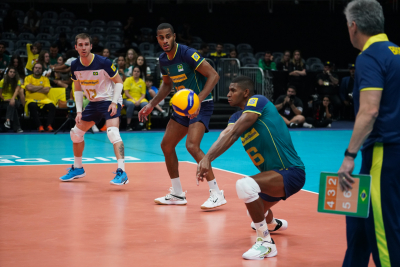 RIO DE JANEIRO (RJ) - 04.10.2023 - Pré-Olímpico masculino - Brasil x Ucrânia