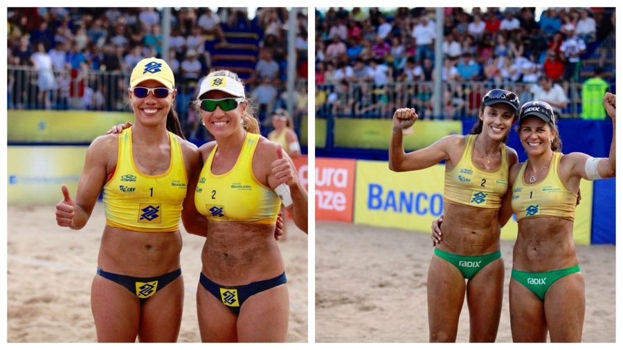 Ex-parceiras, Juliana/Maria e Larissa/Talita se enfrentam na final em Curitiba