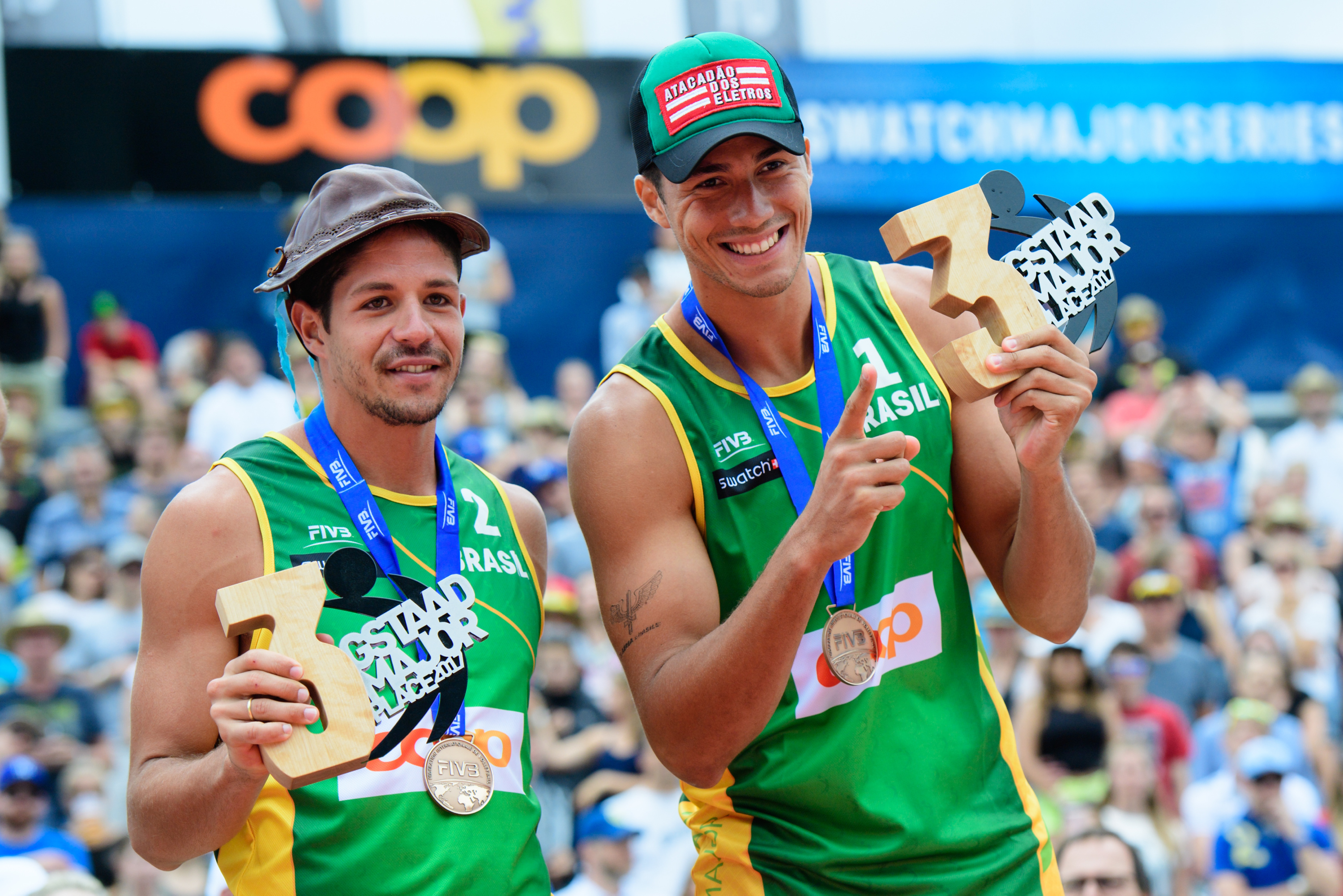 Álvaro Filho/Saymon vence Evandro/André Stein e leva bronze no Major de Gstaad