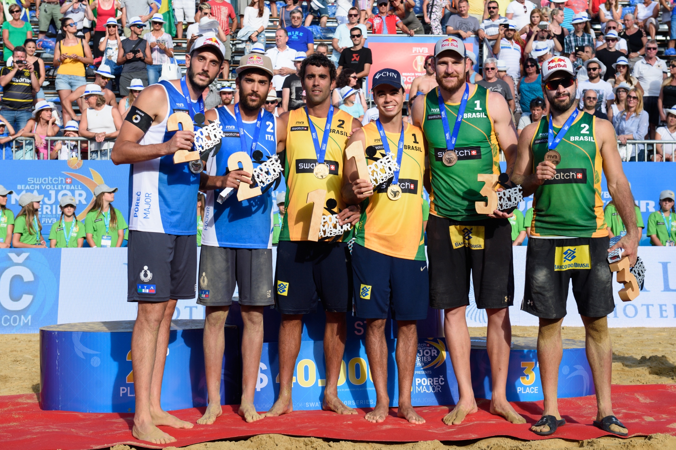 Pedro Solberg e Guto levam ouro, e Alison/Bruno fica com bronze na Croácia