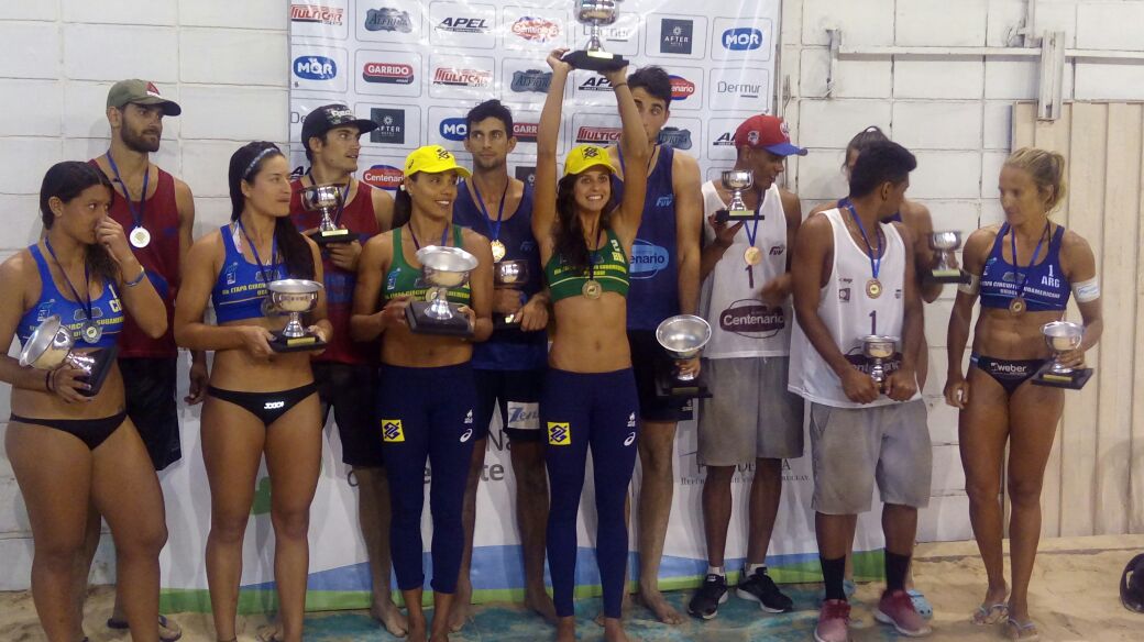 Juliana/Andressa conquista primeiro ouro da dupla na etapa de Montevidéu