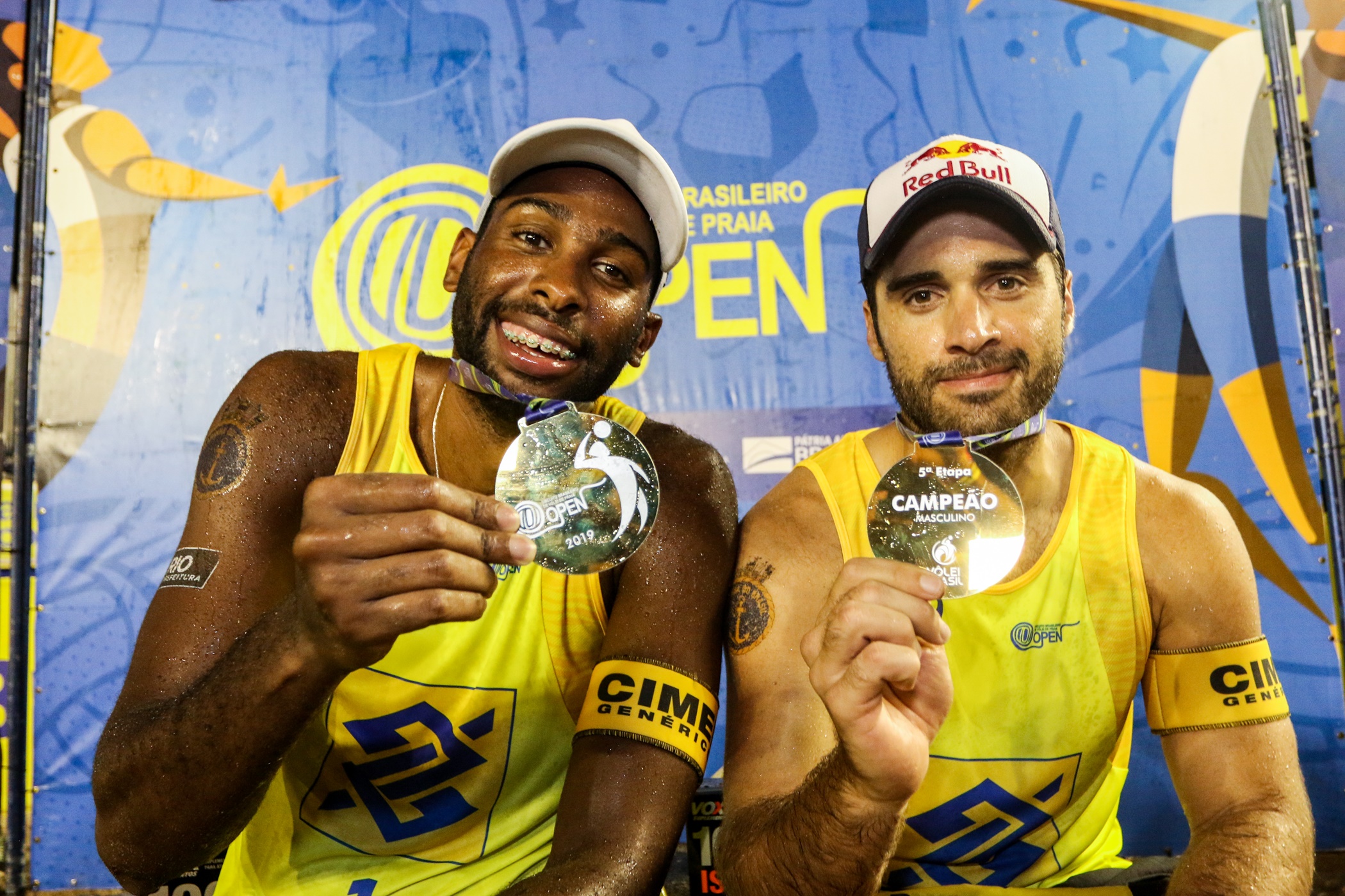 Evandro e Bruno Schmidt estreiam dupla com ouro na etapa de Fortaleza