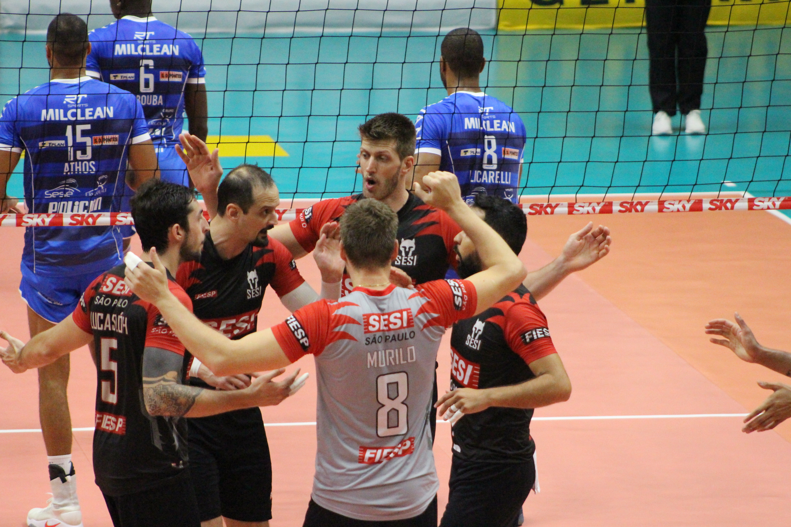 Sesi-SP supera o EMS Taubaté Funvic por 3 sets a 1