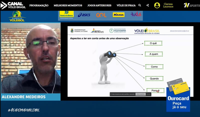 Academia do Voleibol debate análise do jogo aplicada ao vôlei de praia