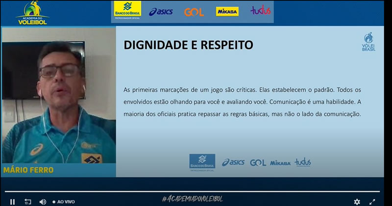 CBV aborda arbitragem no vôlei de praia em palestra virtual