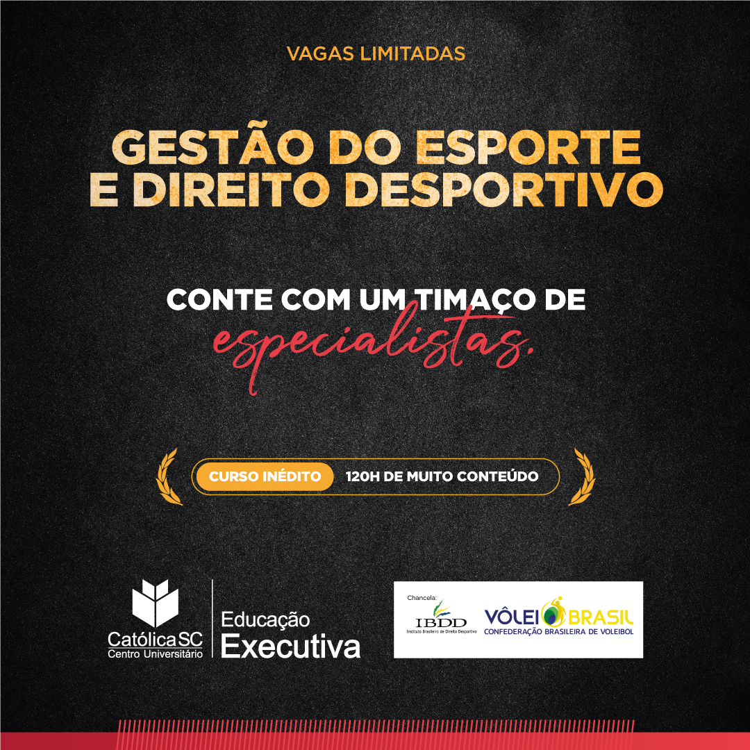 CBV chancela curso de Gestão do Esporte e Direito Esportivo