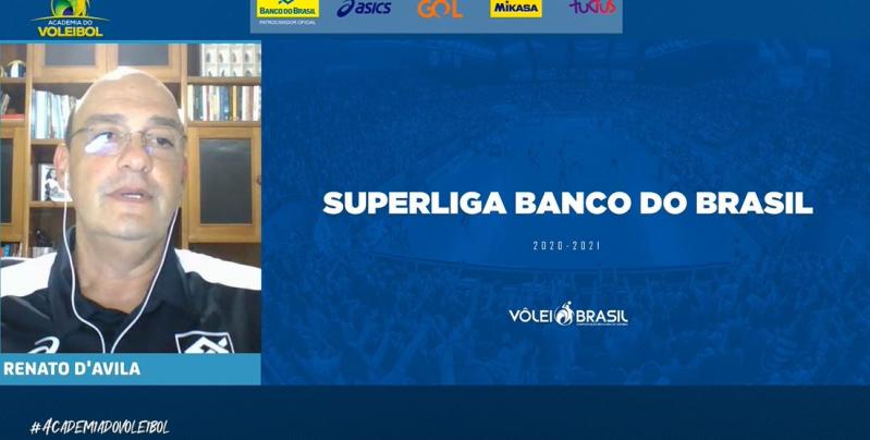 Renato D’Avila apresenta o retorno da Superliga Banco do Brasil em palestra na Academia do Voleibol