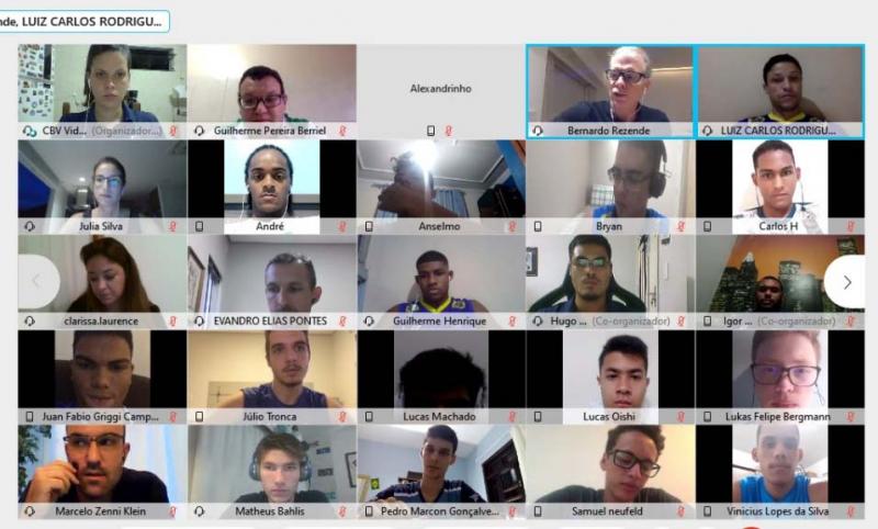 Seleção sub-19 tem encontro virtual com Bernardinho