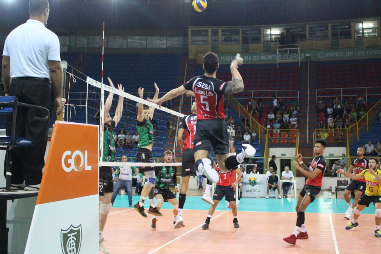 Sesi-SP vence o América Vôlei em Montes Claros