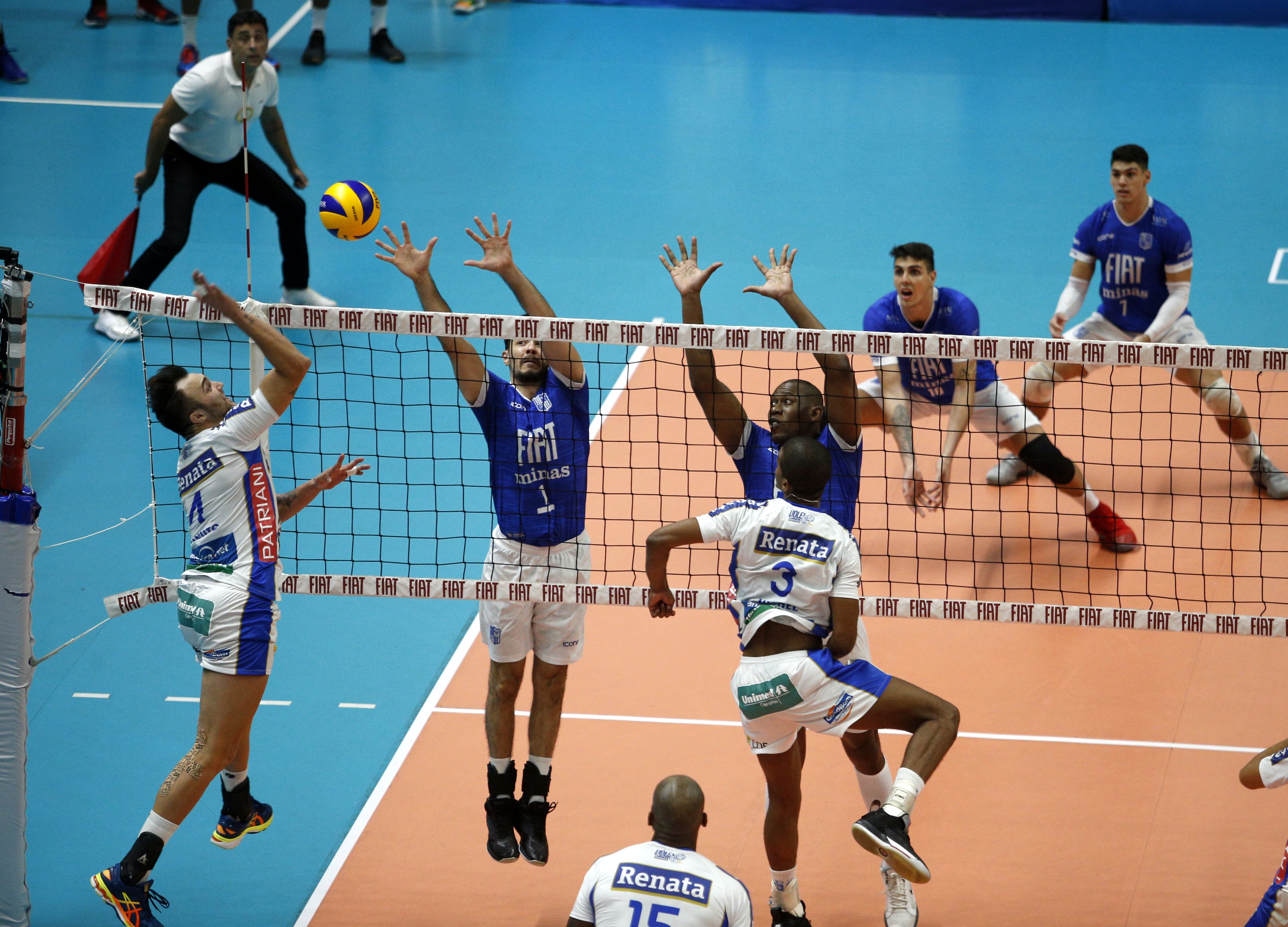 Vôlei Renata vence o Fiat/Minas na abertura da terceira rodada