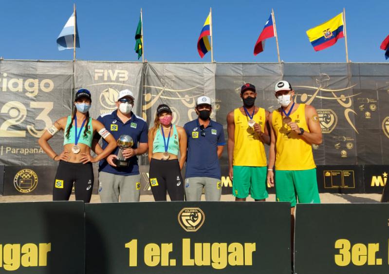 Andressa/Vitória e Oscar/Thiago ganham bronze, e Brasil conquista temporada 2020 feminina