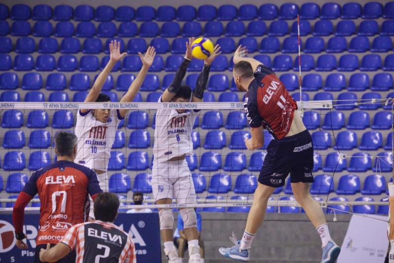 Apan/Eleva/Blumenau bate o Minas Tênis Clube por 3 a 0