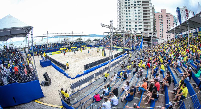 Com megaestrutura e duplas de 29 países, Itapema recebe etapa brasileira do Circuito Mundial de Vôlei de Praia