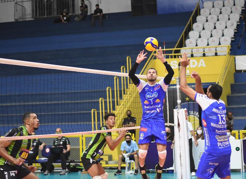 EMS Taubaté Funvic vence primeiro jogo contra Montes Claros América Vôlei