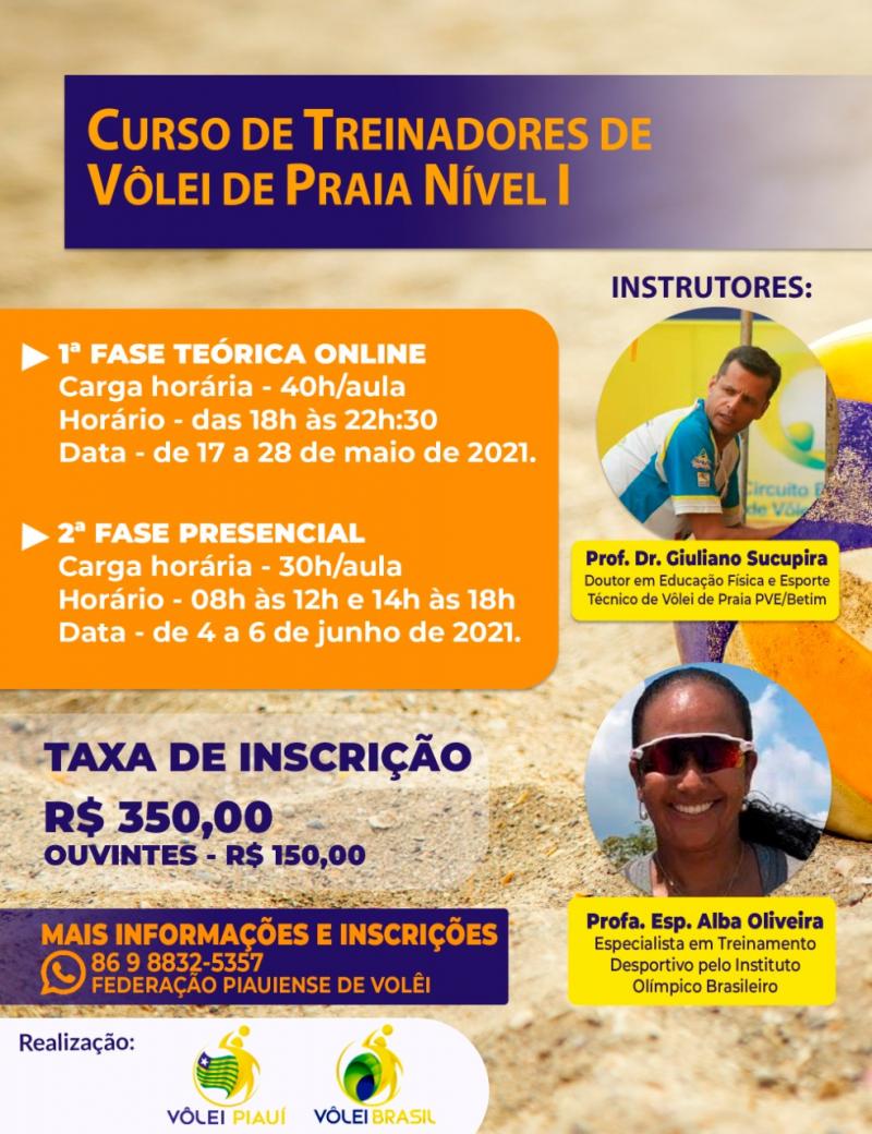 Federação Piauiense realiza Curso de Vôlei de Praia