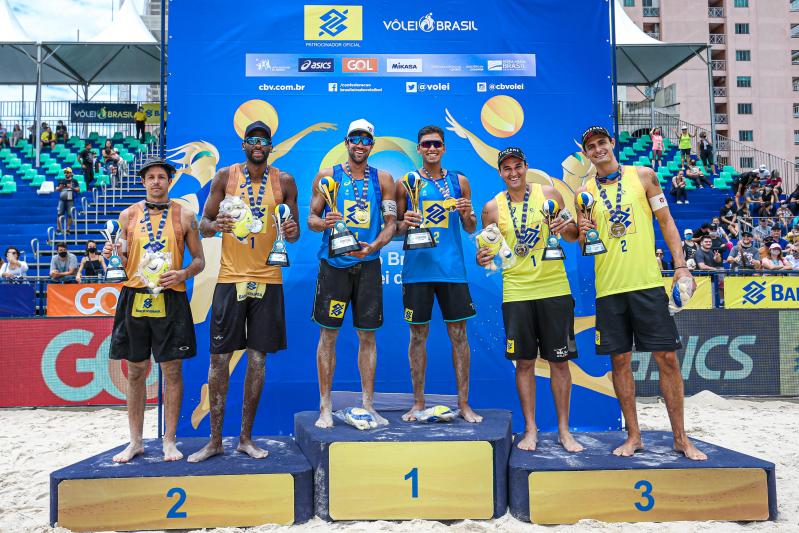 Vitor Felipe e Renato são campeões em Itapema (SC) e conquistam terceiro ouro