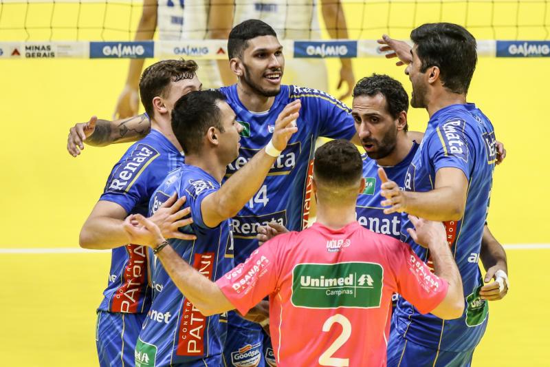 Vôlei Renata recebe líder Sada Cruzeiro neste sábado 