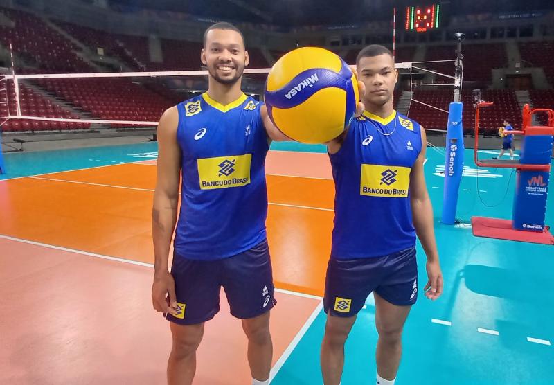 Irmãos Alan e Darlan defendem a seleção masculina na segunda etapa da Liga das Nações 