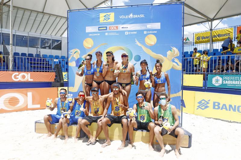 Rebecca/Talita e Arthur/Adrielson são primeiros campeões do Top 8 do Circuito Brasileiro de Vôlei de Praia