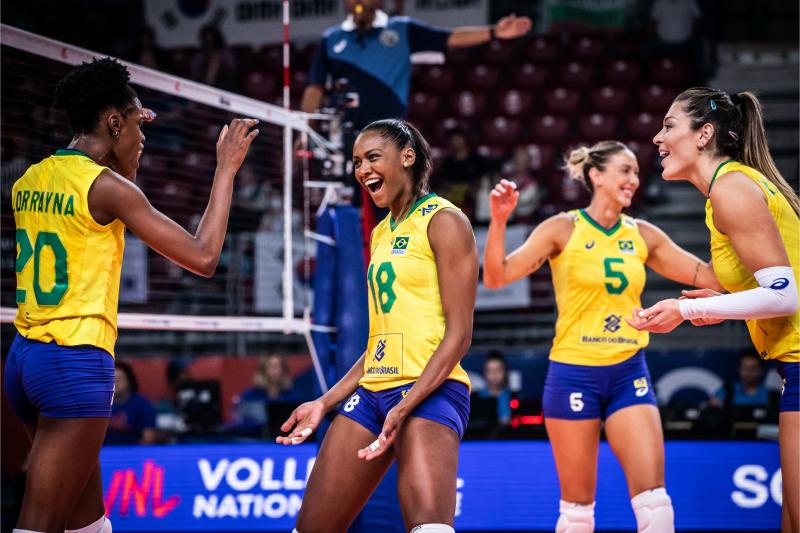 Seleção feminina vence Coréia do Sul e garante vaga na fase final da Liga das Nações 