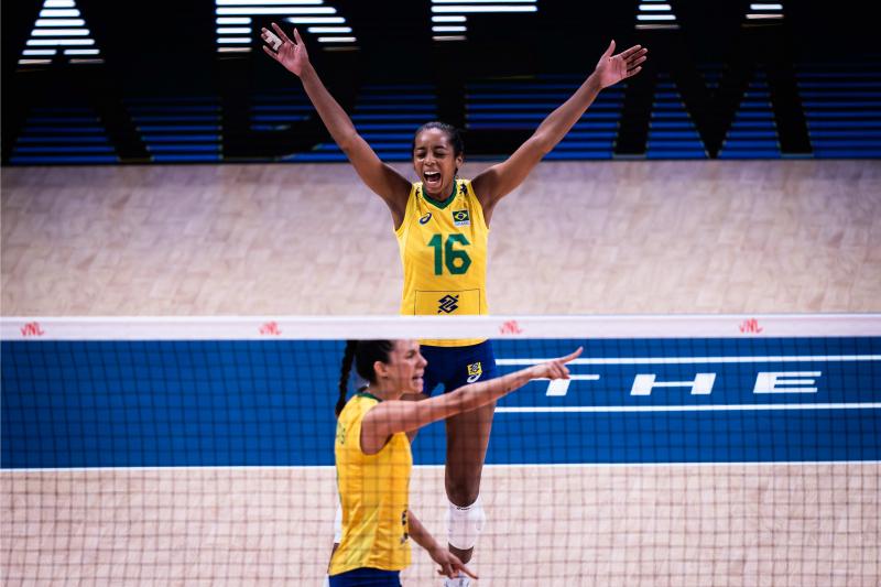 Seleção feminina vence Japão e garante lugar na semifinal da Liga das Nações 