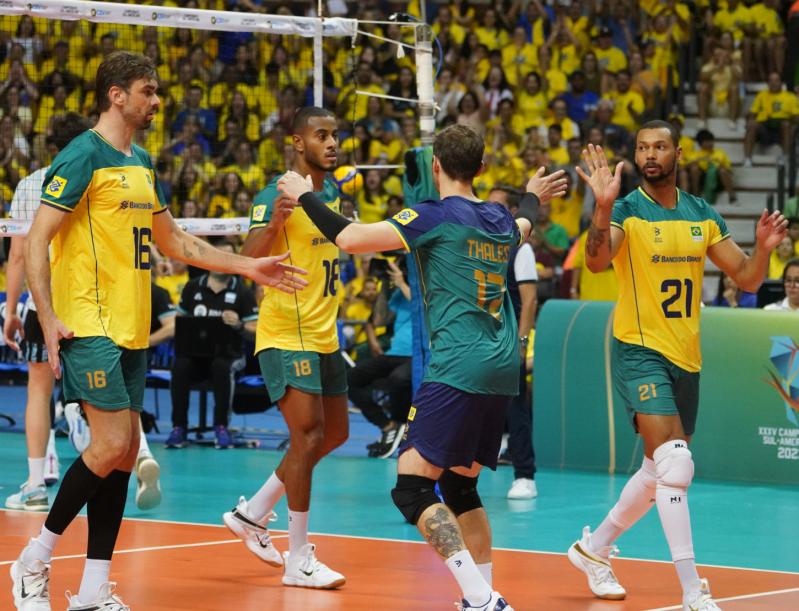 Brasil fica com a prata no Sul-Americano masculino