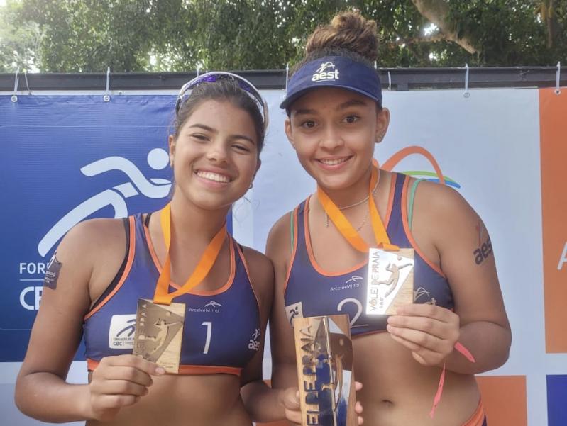 Clube Aest (ES) é campeão em dose dupla do Campeonato Brasileiro Interclubes sub-17 de vôlei de praia 