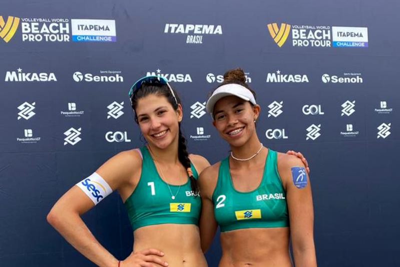 Com 16, 17 e 19 anos, brasileiras estreiam no Circuito Mundial de vôlei de praia na etapa de Itapema