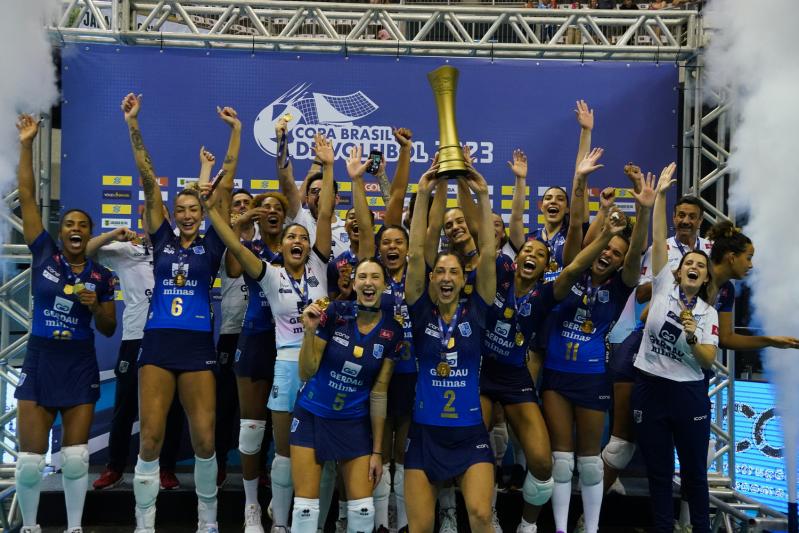 Gerdau Minas para Dentil/Praia Clube e fica com o título da Copa Brasil feminina 2023