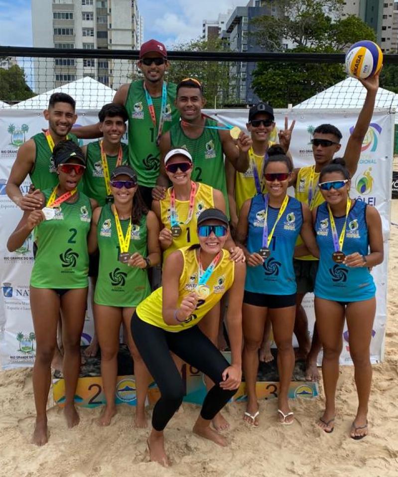 Na estreia das Copas Regionais de vôlei de praia, Ana Luiza/Carol Horta e Bernardo/Jefferson conquistam ouro em Natal