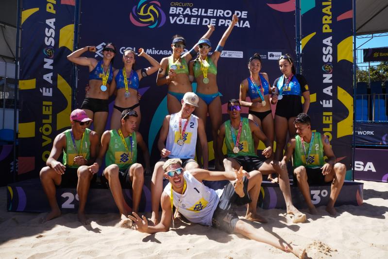 Rio de Janeiro e Paraná vencem a segunda etapa do Circuito Brasileiro de Vôlei de Praia Sub-19